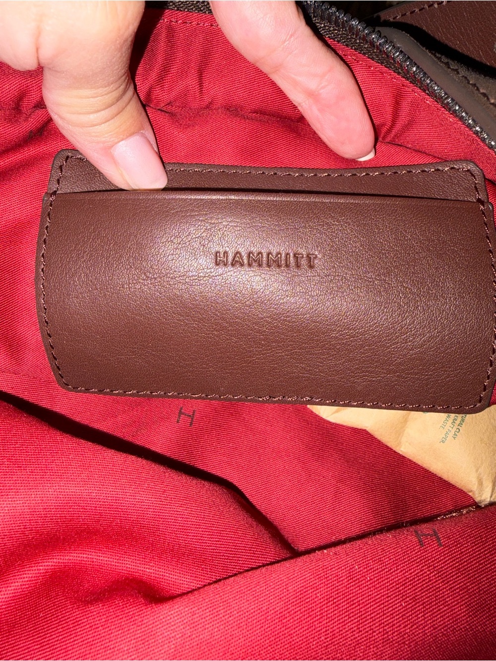 NWT Hammitt Tom Medium in Belted Suede and Gunmetal - Picture 8 of 11